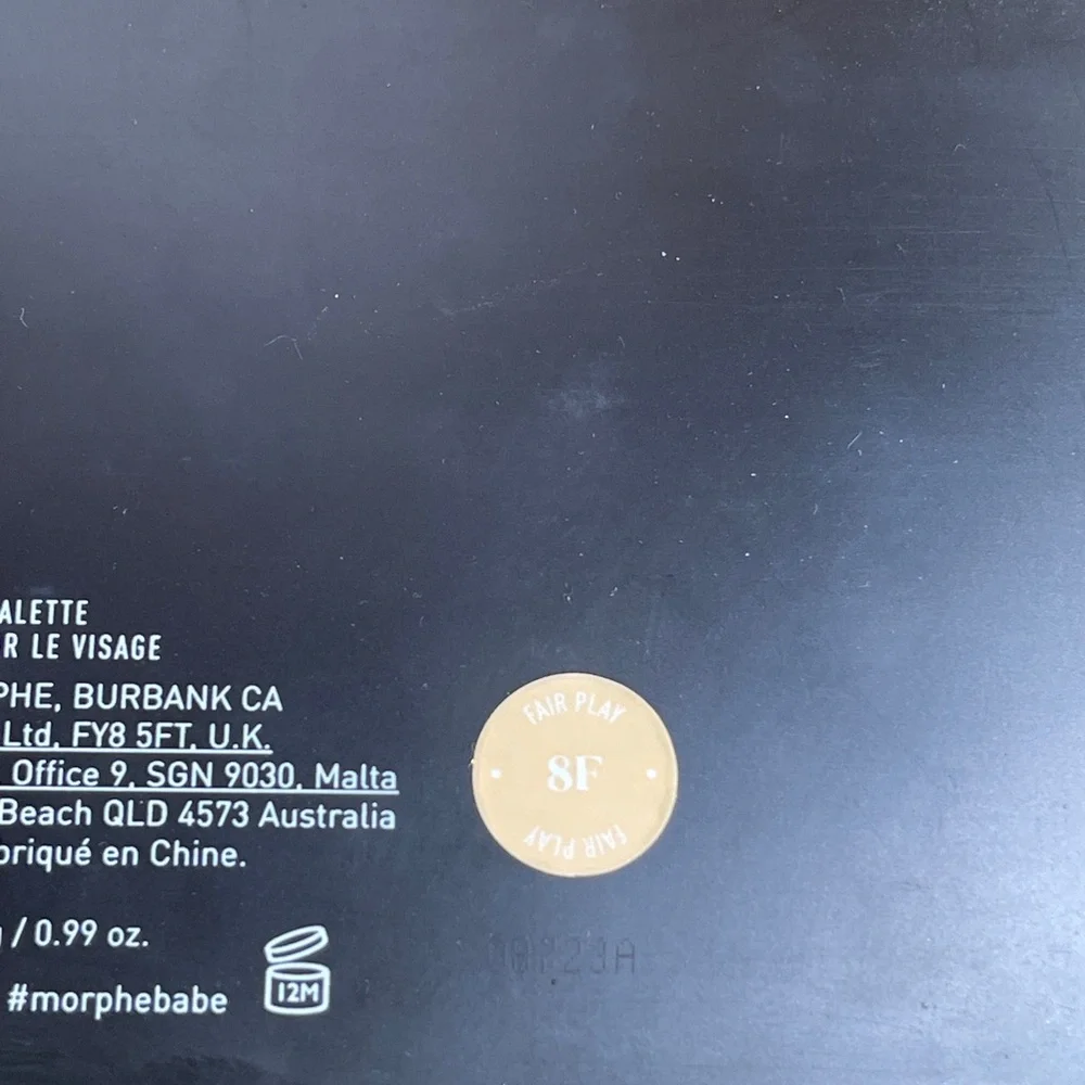 Morphe Cosmetics 8F Fair Play Complexion Pro Face Palette Full Size Bronzer
